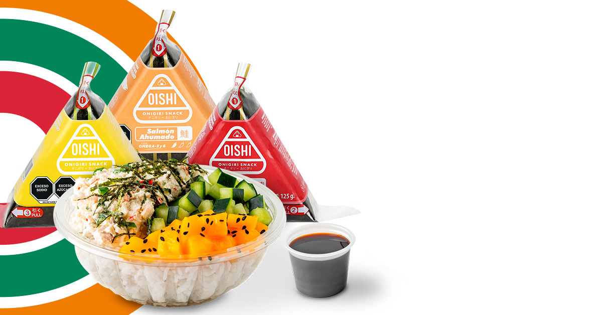 Sushi bowls y onigiri en 7-Eleven